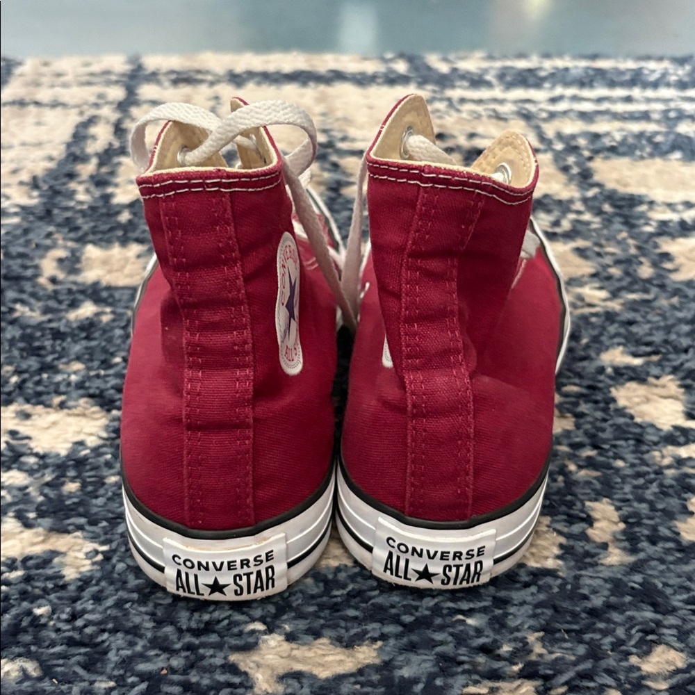 Dark red/maroon high top converse - Picture 6 of 6